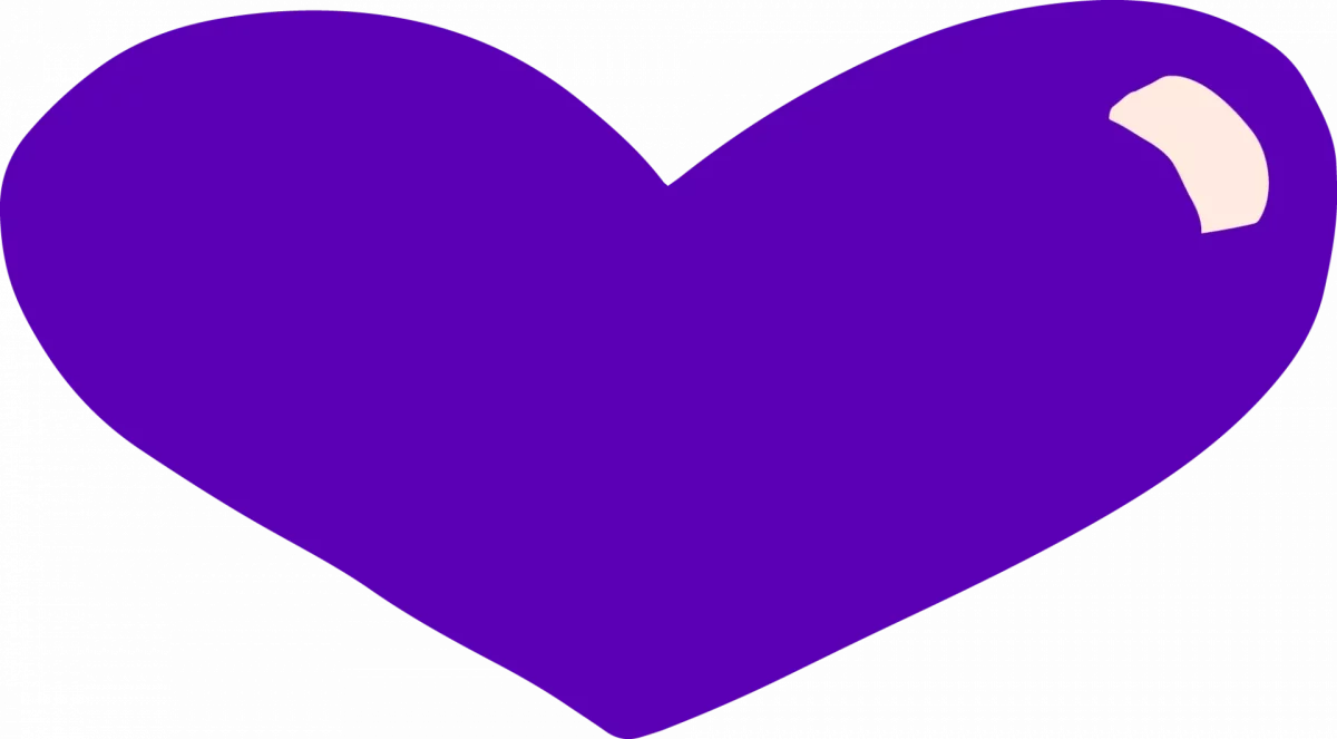 Agape Illustrationen RGB Herz Lila cut